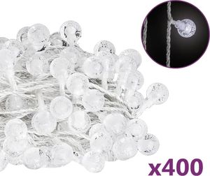 Lampki choinkowe vidaXL Lampki świąteczne, 40 m, 400 diod LED, zimna biel, 8 funkcji 2