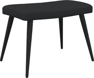 vidaXL Fotel z podnóżkiem, 62 x 68,5 x 96 cm, czarny, obity tkaniną 7