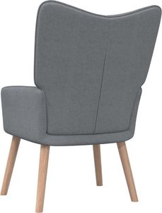 vidaXL Fotel z podnóżkiem, 62x68,5x96 cm, jasnoszary, obity tkaniną 5