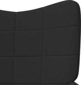 vidaXL Fotel, 62 x 68,5 x 96 cm, czarny, obity tkaniną 5
