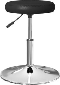 vidaXL Stołki barowe, 2 szt., czarne, sztuczna skóra 2