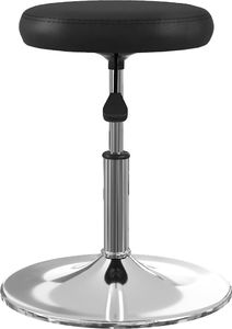 vidaXL Stołki barowe, 2 szt., czarne, sztuczna skóra 4