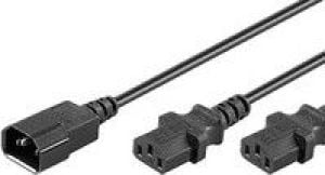 Kabel zasilający MicroConnect C13x2 - C14, 1.2m (PE061312) 1
