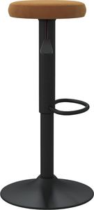 vidaXL Stołki barowe, 2 szt., brązowe, tapicerowane aksamitem 4