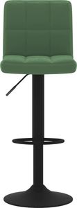 vidaXL Stołki barowe, 2 szt., ciemnozielone, obite aksamitem 3