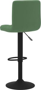 vidaXL Stołki barowe, 2 szt., ciemnozielone, obite aksamitem 5