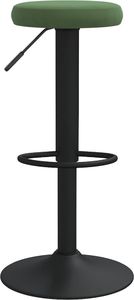 vidaXL Stołki barowe, 2 szt., ciemnozielone, obite aksamitem 2