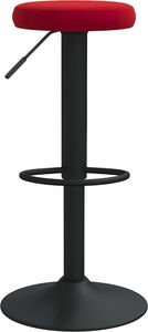 vidaXL Stołki barowe, 2 szt., winna czerwień, tapicerowane aksamitem 2