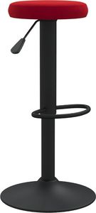vidaXL Stołki barowe, 2 szt., winna czerwień, tapicerowane aksamitem 3