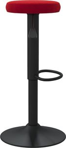 vidaXL Stołki barowe, 2 szt., winna czerwień, tapicerowane aksamitem 4