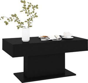 vidaXL Stolik kawowy, czarny, 96x50x45 cm, płyta wiórowa 3