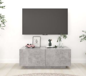 vidaXL Szafka pod TV, szarość betonu, 100x35x40 cm, płyta wiórowa 1