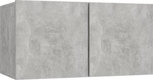 vidaXL Szafki wiszące pod TV 2 szt., szarość betonu, 60x30x30 cm 4