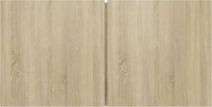 vidaXL Szafki wiszące pod TV, dąb sonoma, 60x30x30 cm 4