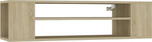 vidaXL Wisząca szafka TV, dąb sonoma, 100x30x26,5 cm, płyta wiórowa 2
