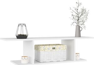 vidaXL Wisząca szafka telewizyjna, biała, 103x30x26,5 cm, płyta 3