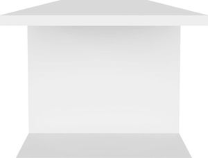 vidaXL Wisząca szafka telewizyjna, biała, 103x30x26,5 cm, płyta 4