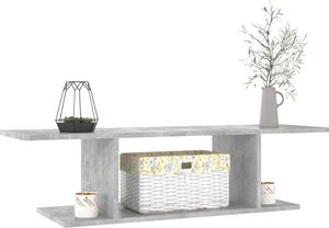 vidaXL Wisząca szafka telewizyjna, szarość betonu, 103x30x26,5 cm 3