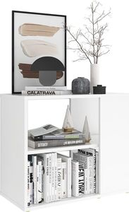 vidaXL Szafka boczna, biała, 60x30x50 cm, płyta wiórowa 3