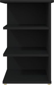 vidaXL Szafka boczna, czarna, 35x35x55 cm, płyta wiórowa 4