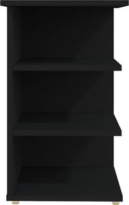 vidaXL Szafka boczna, czarna, 35x35x55 cm, płyta wiórowa 5