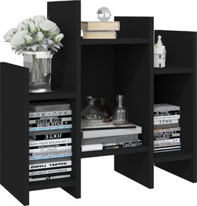 vidaXL Szafka boczna, czarna, 60x26x60 cm, płyta wiórowa 4