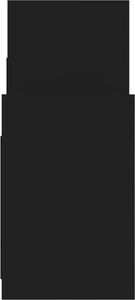 vidaXL Szafka boczna, czarna, 60x26x60 cm, płyta wiórowa 6