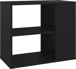 vidaXL Szafka boczna, czarna, 60x30x50 cm, płyta wiórowa 2