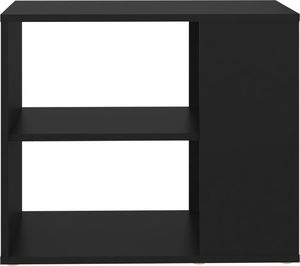 vidaXL Szafka boczna, czarna, 60x30x50 cm, płyta wiórowa 4