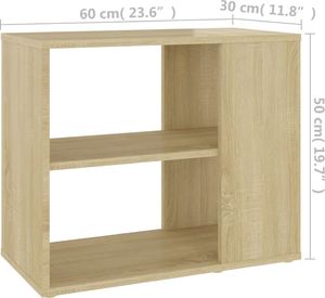 vidaXL Szafka boczna, dąb sonoma, 60x30x50 cm, płyta wiórowa 6