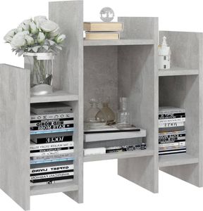 vidaXL Szafka boczna, szarość betonu, 60x26x60 cm, płyta wiórowa 4