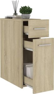 vidaXL Szafka apteczna, dąb sonoma, 20x45,5x60 cm, płyta wiórowa 4