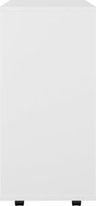 vidaXL Szafka na kółkach, biała, 60x35x75 cm, płyta wiórowa 8