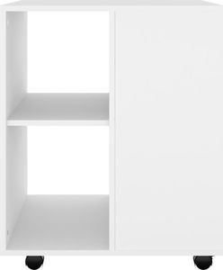 vidaXL Szafka na kółkach, biała, 60x53x72 cm, płyta wiórowa 5