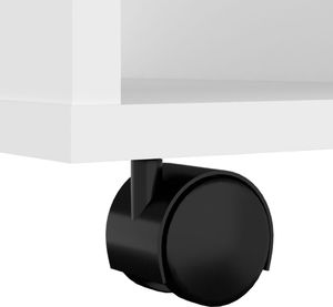 vidaXL Szafka na kółkach, biała, 60x53x72 cm, płyta wiórowa 8