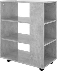 vidaXL Szafka na kółkach, szarość betonu, 60x35x75 cm, płyta wiórowa 7