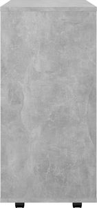 vidaXL Szafka na kółkach, szarość betonu, 60x35x75 cm, płyta wiórowa 8