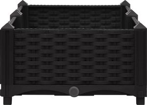 vidaXL Donica do podniesionej rabaty, 80x40x23 cm, polipropylen 6