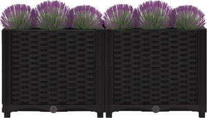 vidaXL Donica do podniesionej rabaty, 80x40x38 cm, polipropylen 3