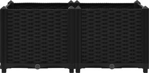 vidaXL Donica do podniesionej rabaty, 80x40x38 cm, polipropylen 5