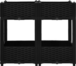 vidaXL Donica do podniesionej rabaty, 80x40x71 cm, polipropylen 3