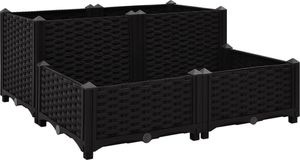 vidaXL Donica do podniesionej rabaty, 80x80x38 cm, polipropylen 2