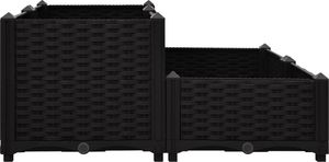 vidaXL Donica do podniesionej rabaty, 80x80x38 cm, polipropylen 4