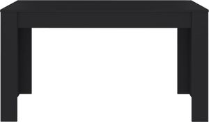 vidaXL Stół jadalniany, czarny, 140x74,5x76 cm, płyta wiórowa 3