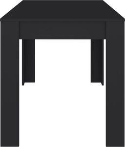 vidaXL Stół jadalniany, czarny, 140x74,5x76 cm, płyta wiórowa 4