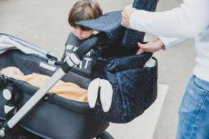 My Bag My bag's torba do wózka flap bag confetti black 15