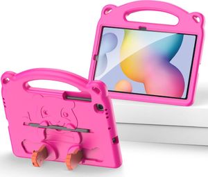 Etui na tablet Dux Ducis Dux Ducis Panda bezpieczne dla dzieci dziecięce miękkie etui do Samsung Galaxy Tab S6 Lite z miejscem na rysik różowy 2