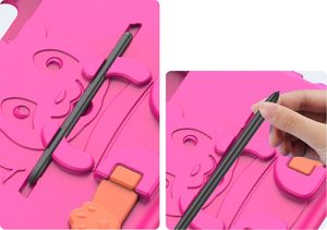 Etui na tablet Dux Ducis Dux Ducis Panda bezpieczne dla dzieci dziecięce miękkie etui do Samsung Galaxy Tab S6 Lite z miejscem na rysik różowy 9