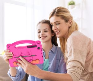 Etui na tablet Dux Ducis Dux Ducis Panda bezpieczne dla dzieci dziecięce miękkie etui do Samsung Galaxy Tab S6 Lite z miejscem na rysik różowy 10