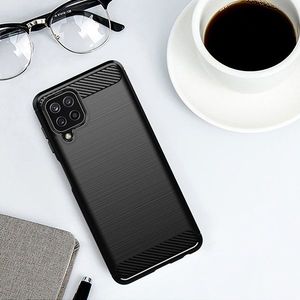 Hurtel Carbon Case elastyczne etui pokrowiec Samsung Galaxy A22 4G niebieski 12